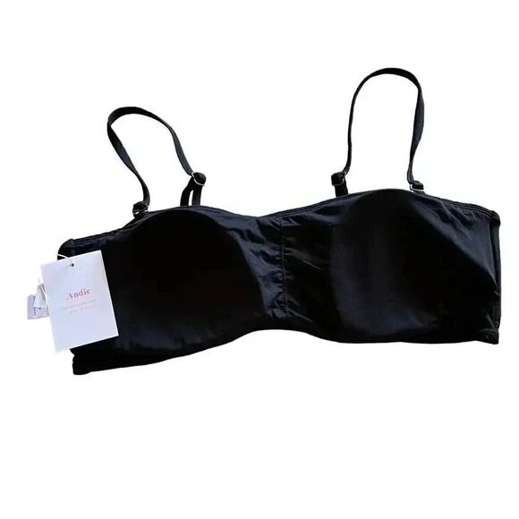 Andie Swim The Rio Top
Black Removable Straps Padded  Side Boning SZ L #1450 - Picture 5 of 11